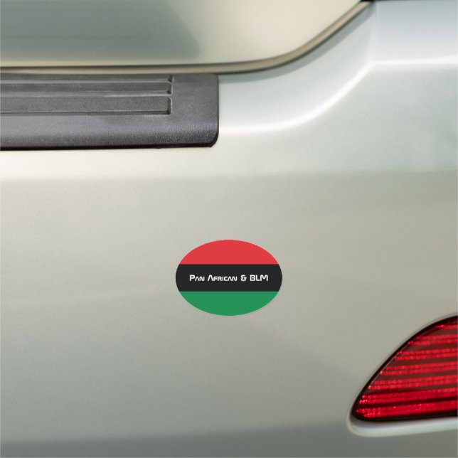 Pan African Flag & Unia Symbol / sports fan Car Magnet (In Situ)