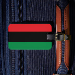 Pan African Flag & UNIA Symbol / sports fan Luggage Tag