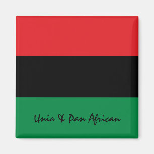 Pan African Flag & Unia Symbol / sports fan Magnet