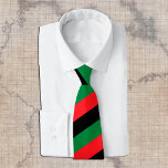 Pan African Flag & Unia Symbol / sports fan Neck Tie<br><div class="desc">Ties (Business): Pan African flag symbol - UNIA / A horizontal triband of red,  black,  and green. The Pan-African flag—also known as the Afro-American flag,  Black Liberation flag,  UNIA flag. Often used with Black Lives Matter movement.</div>