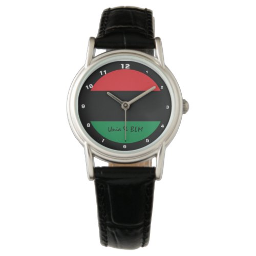 Pan African Flag  Unia Symbol  sports fan Watch