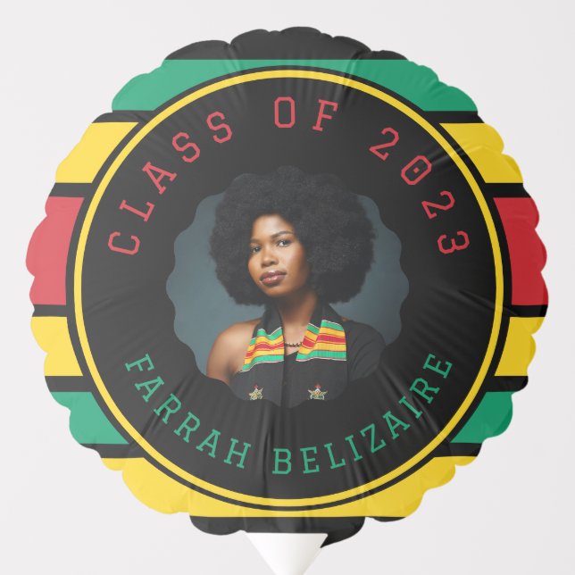 Pan African Graduation Balloon (Front)