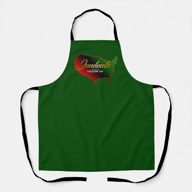 Pan African, Juneteenth  Apron (Front)