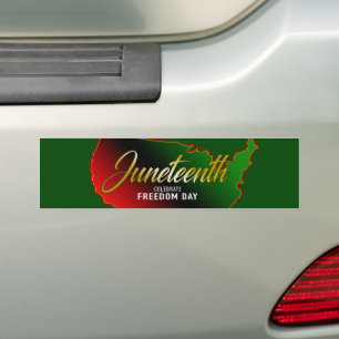 Pan African, Juneteenth Bumper Sticker