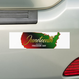 Pan African, Juneteenth Bumper Sticker