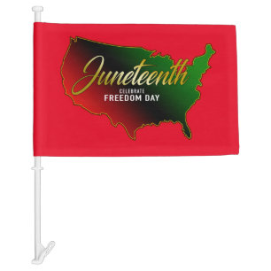 Pan African, Juneteenth Car Flag