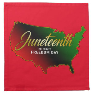 Pan African, Juneteenth Cloth Napkin