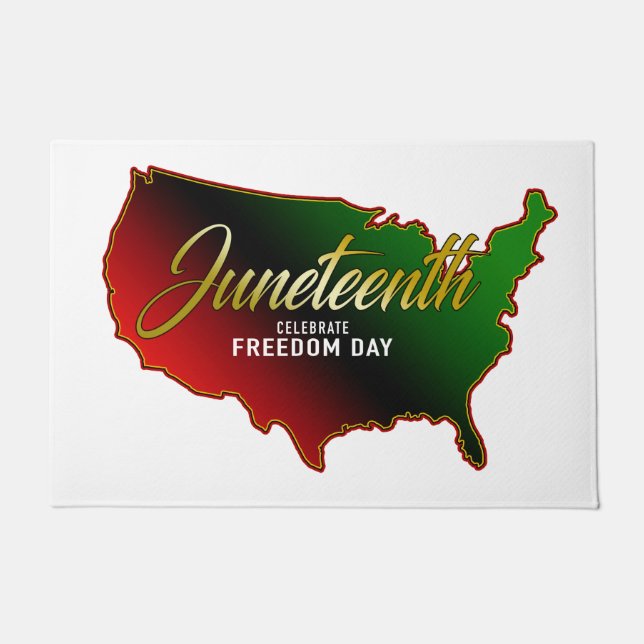 Pan African, Juneteenth Doormat (Front)