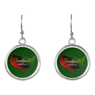 Pan African, Juneteenth   Earrings