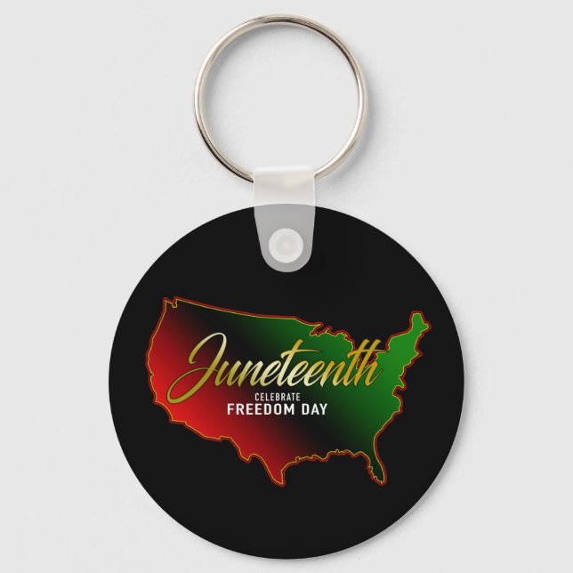 Pan African, Juneteenth Keychain (Front)