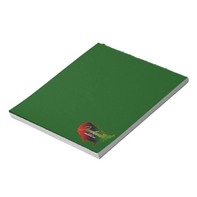 Pan African, Juneteenth  Notepad (Rotated)