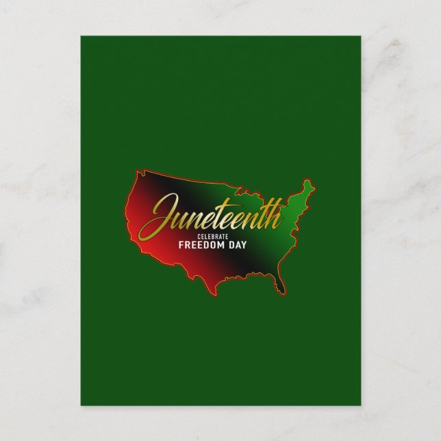 Pan African, Juneteenth  Postcard (Front)