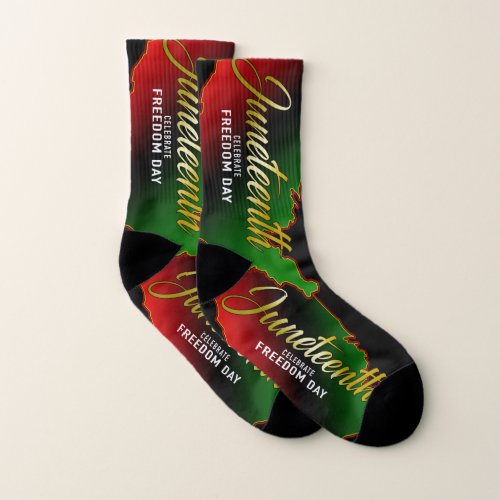 Pan African Juneteenth  Socks