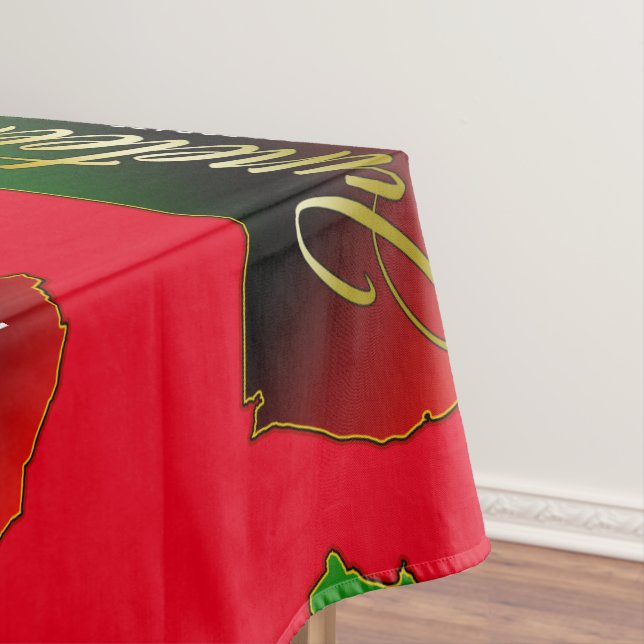 Pan African, Juneteenth  Tablecloth (In Situ)