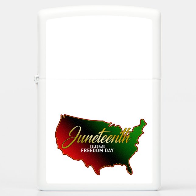 Pan African, Juneteenth Zippo Lighter (Front)