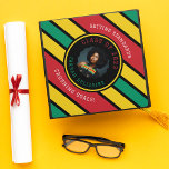 Pan African Photo Graduation Cap Topper<br><div class="desc">This fun and elegant Pan-African graduation cap topper is perfect for your grad! With Kente Graduation Stoles being a staple for a lot of grads this cap topper will make a perfect pairing. Celebrate proudly with heritage and bold colors.</div>