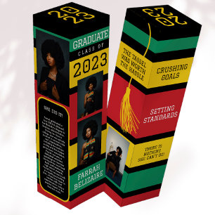 Pan African Photo Graduation Gift Wine Box