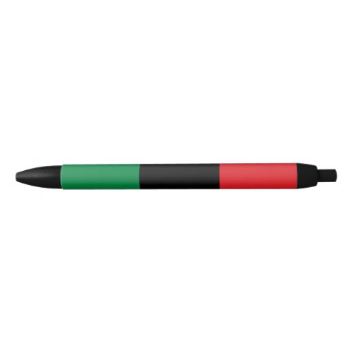 Pan African UNIA Flag Black Ink Pen