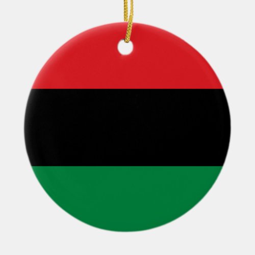 Pan African UNIA Flag Ceramic Ornament