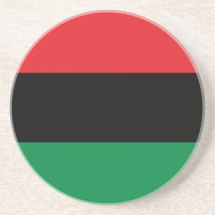 Pan African UNIA Flag Coaster