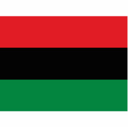 Pan African UNIA Flag Cutout