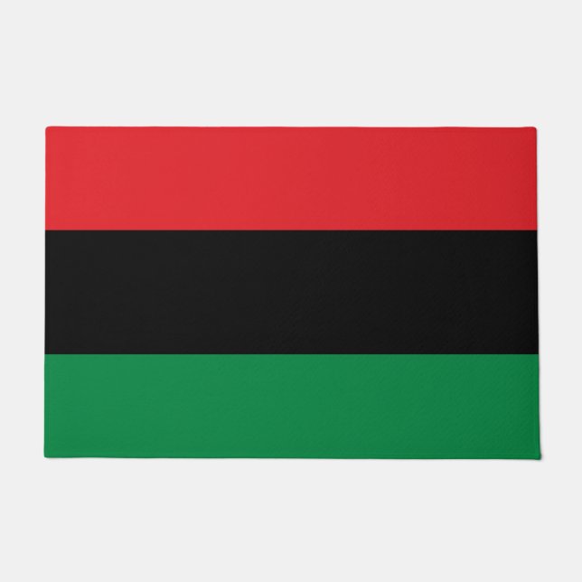 Pan African UNIA Flag Doormat (Front)