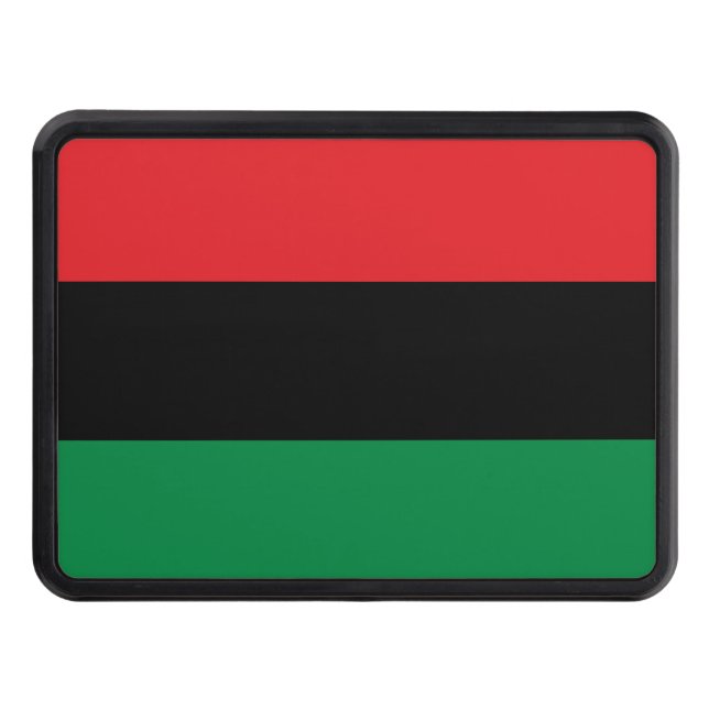 Pan African UNIA Flag Hitch Cover (Front)