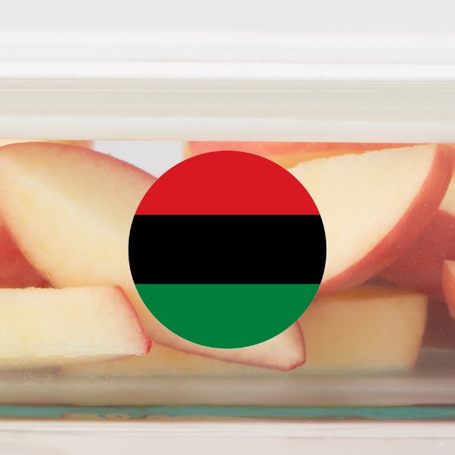 Pan African UNIA Flag Labels (Affixed)