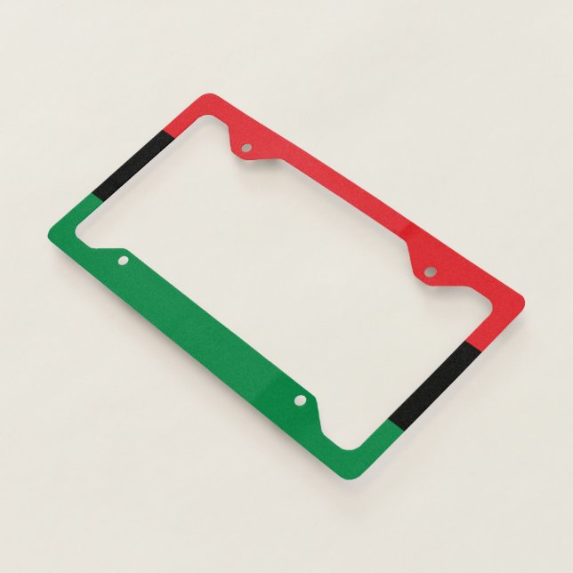 Pan African UNIA Flag License Plate Frame (3/4)