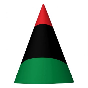 Pan African Unia Flag Party Hat by FlagGallery at Zazzle