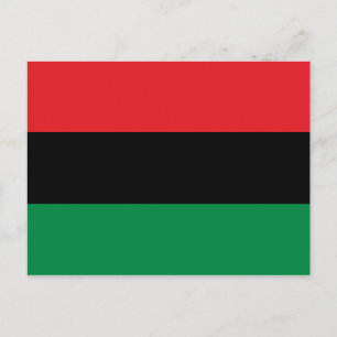 Pan African UNIA Flag Postcard
