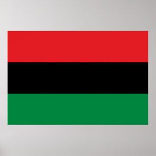 Pan African UNIA Flag Poster