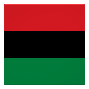 Pan African UNIA Flag Poster