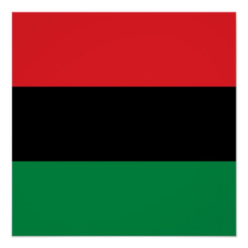 Pan African UNIA Flag Poster