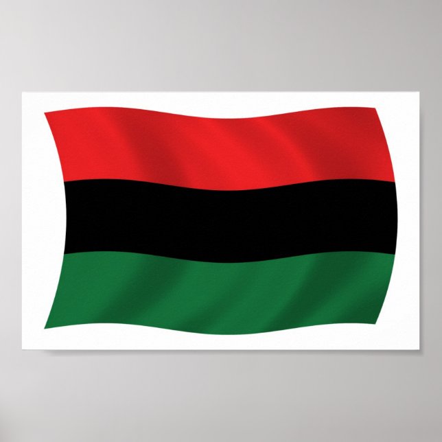Pan African (UNIA) Flag Poster Print (Front)