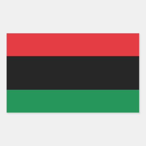 Pan African UNIA Flag Rectangular Sticker