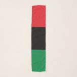 Pan African UNIA Flag Scarf<br><div class="desc">The Pan-African flag - also known as the UNIA flag,  Afro-American flag,  Black Liberation flag and various other names is a tri-color flag consisting of three equal horizontal bands of (from top down) red,  black and green.</div>