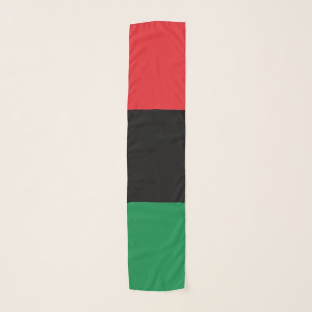 Pan African UNIA Flag Scarf (Front)