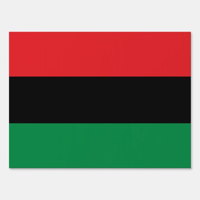 Pan African UNIA Flag Sign (Front)