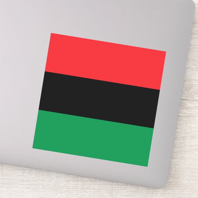 Pan African UNIA Flag Sticker (Detail)