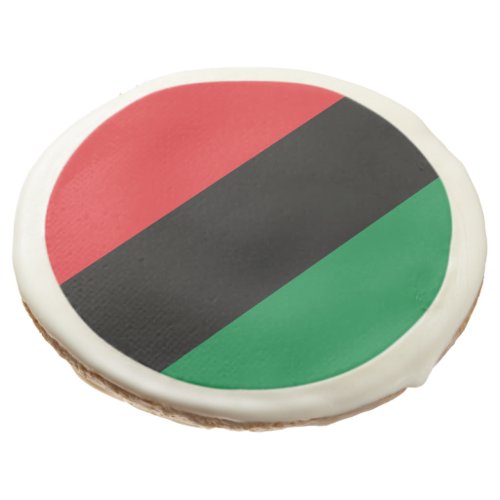 Pan African UNIA Flag Sugar Cookie