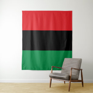 Pan African UNIA Flag Tapestry