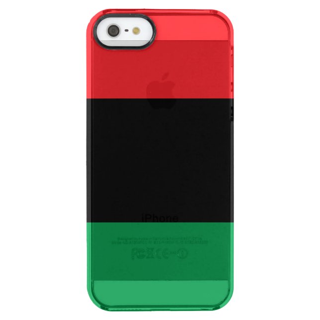 Pan African UNIA Flag Uncommon iPhone Case (Back)