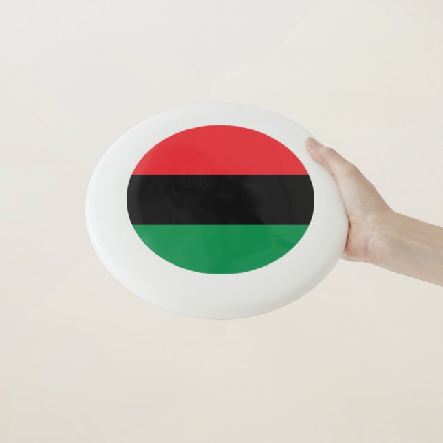 Pan African UNIA Flag Wham-O Frisbee (In Hand)