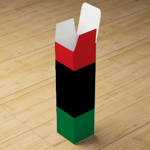 Pan African UNIA Flag Wine Box