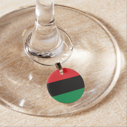 Pan African UNIA Flag Wine Charm