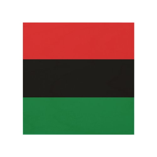 Pan African UNIA Flag Wood Wall Art