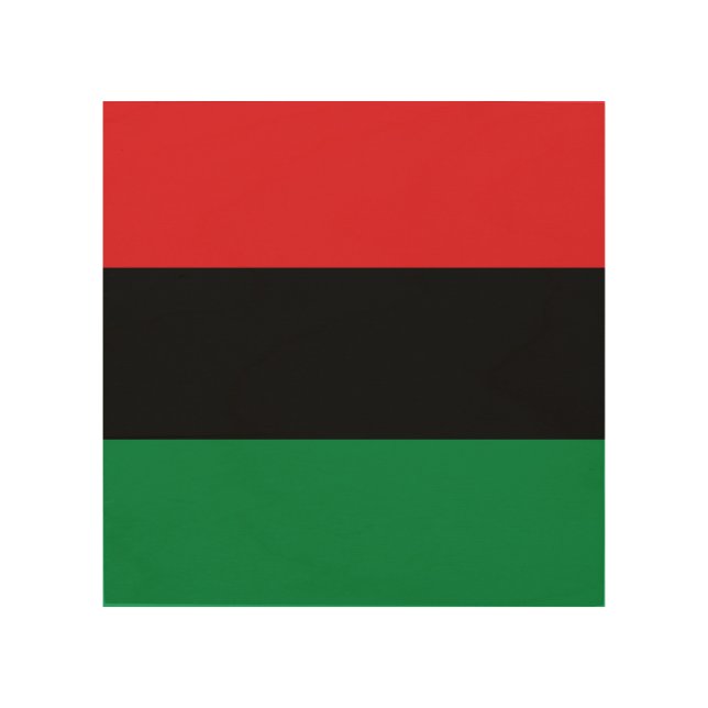 Pan African UNIA Flag Wood Wall Art (Front)