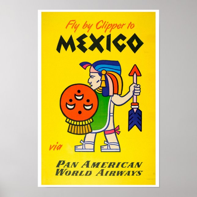 Pan America Airways Mexico Poster (Front)