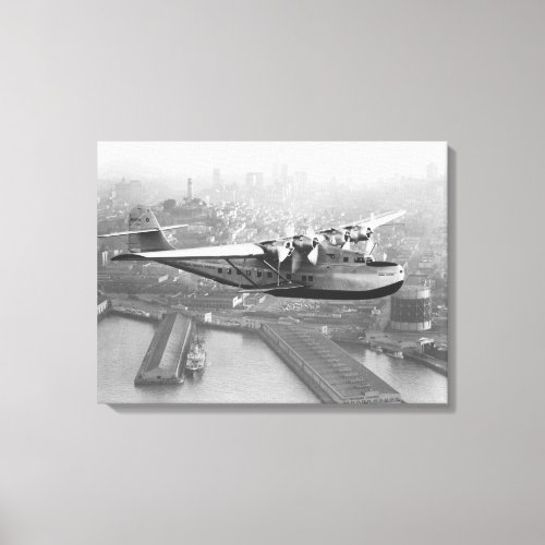 Pan American China Clipper and San Francisco 2 Canvas Print